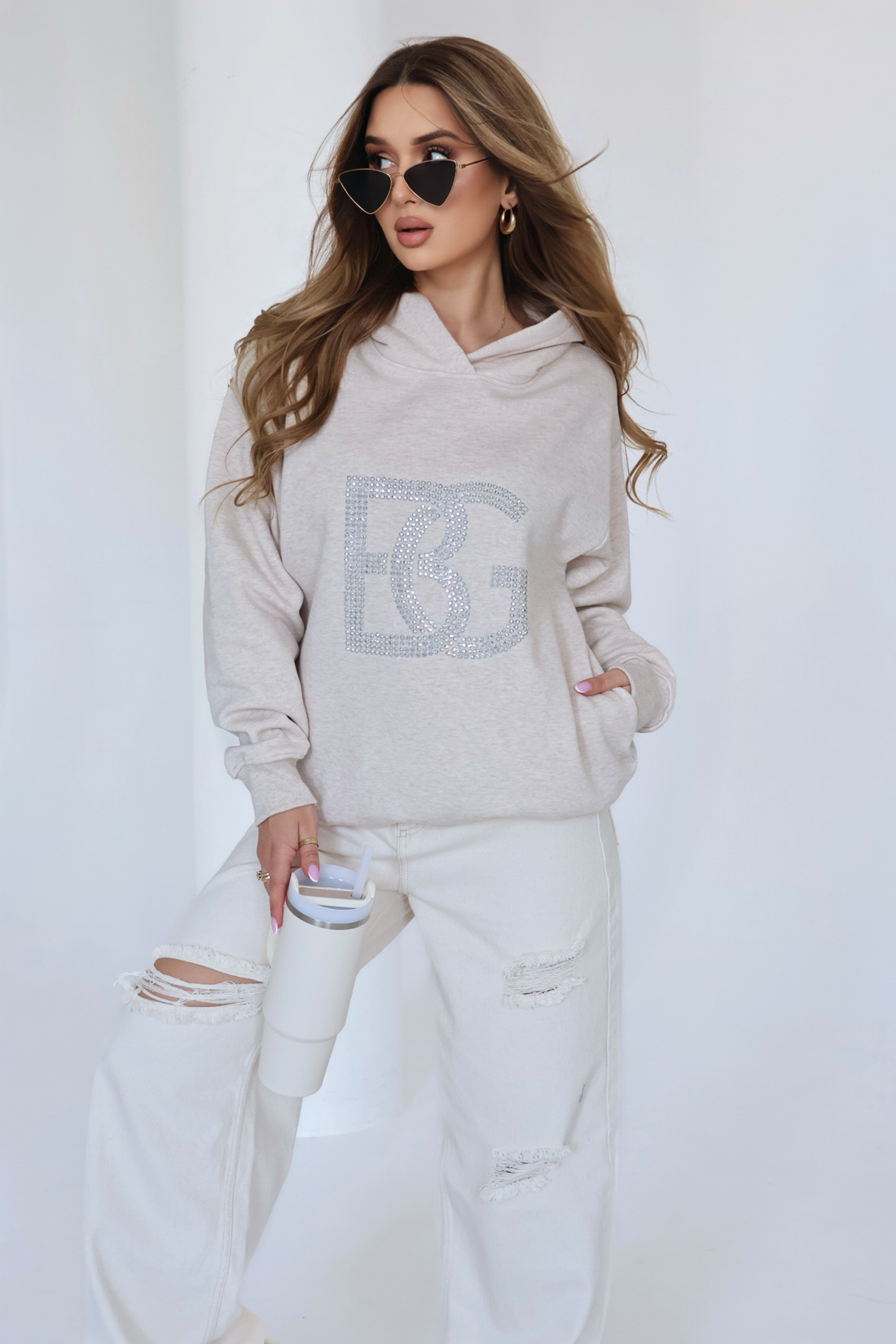 BLUZA BRANDENBURG DIAMOND, BEŻ MELANŻ / R. S