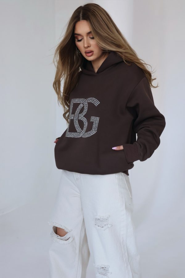 BLUZA BRANDENBURG DIAMOND, CZEKOLADA / R. M