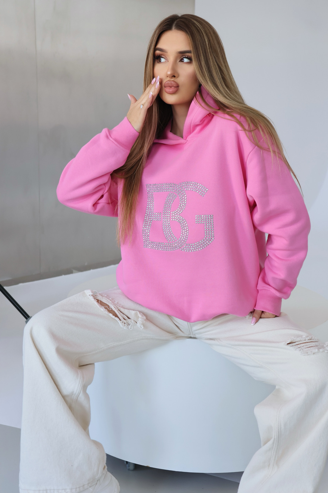 BLUZA BRANDENBURG DIAMOND, RÓŻ / R. M