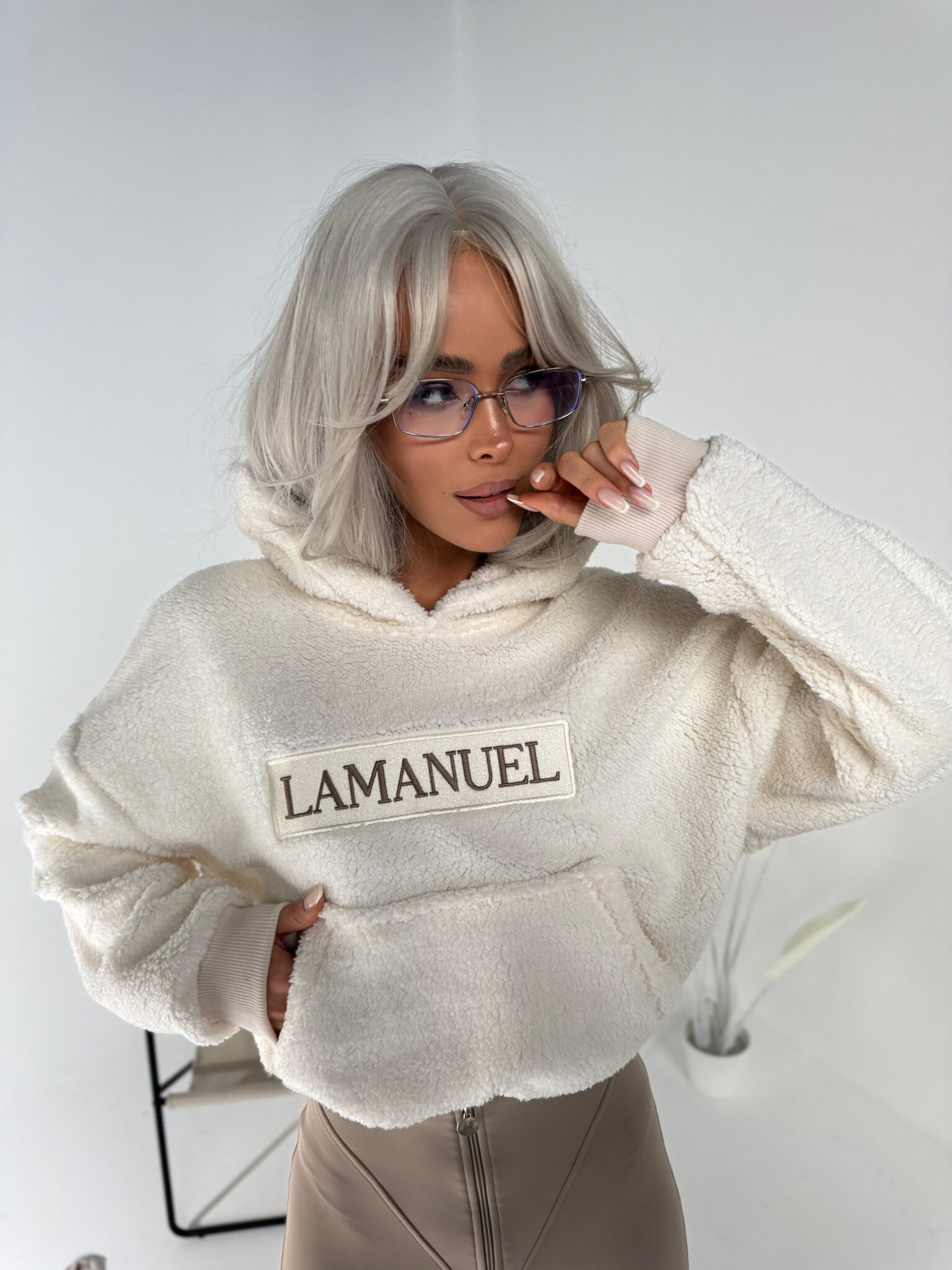 BLUZA LAMANUEL PUFFY ECRU / R. UNIWERSALNY