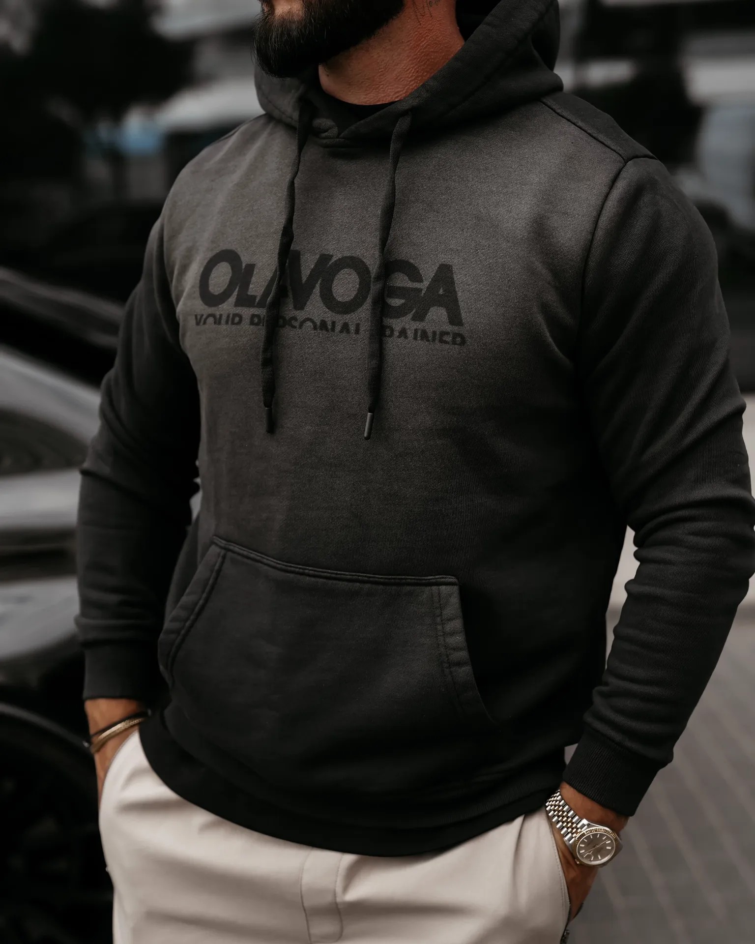 BLUZA MĘSKA OLAVOGA „NEVIR” BLACK