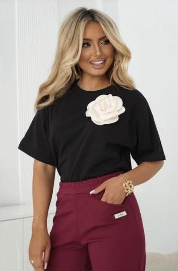 BLUZKA LA NOIR CZARNA / R. UNIWERSALNY