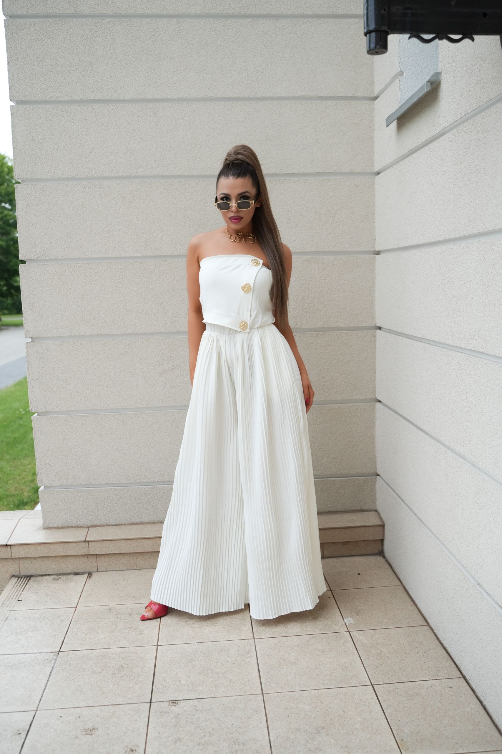 KOMBINEZON LIL GLAM BIAŁY / R. UNI