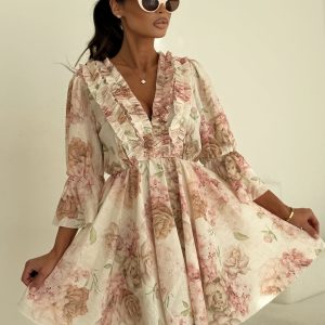 KOMBINEZON LIL GLAM PRINT KWIATY / R. UNIWERSALNY