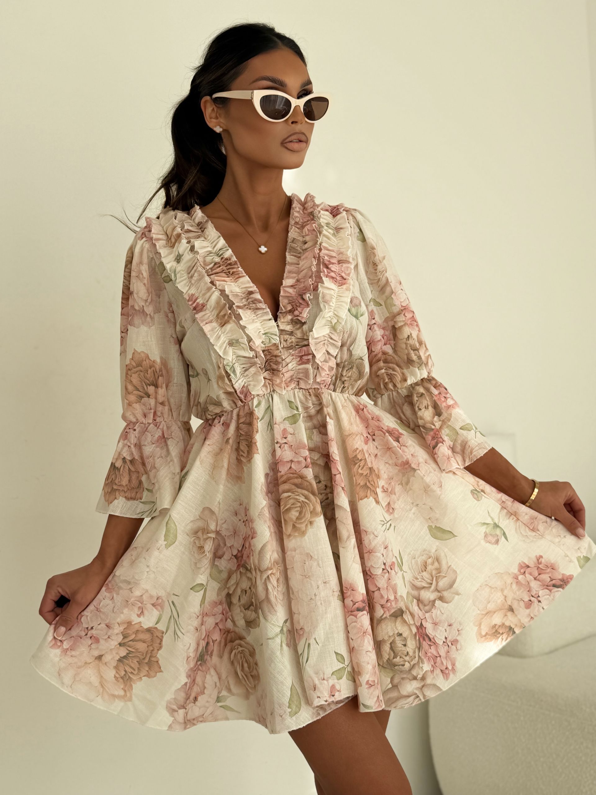 KOMBINEZON LIL GLAM PRINT KWIATY / R. UNIWERSALNY