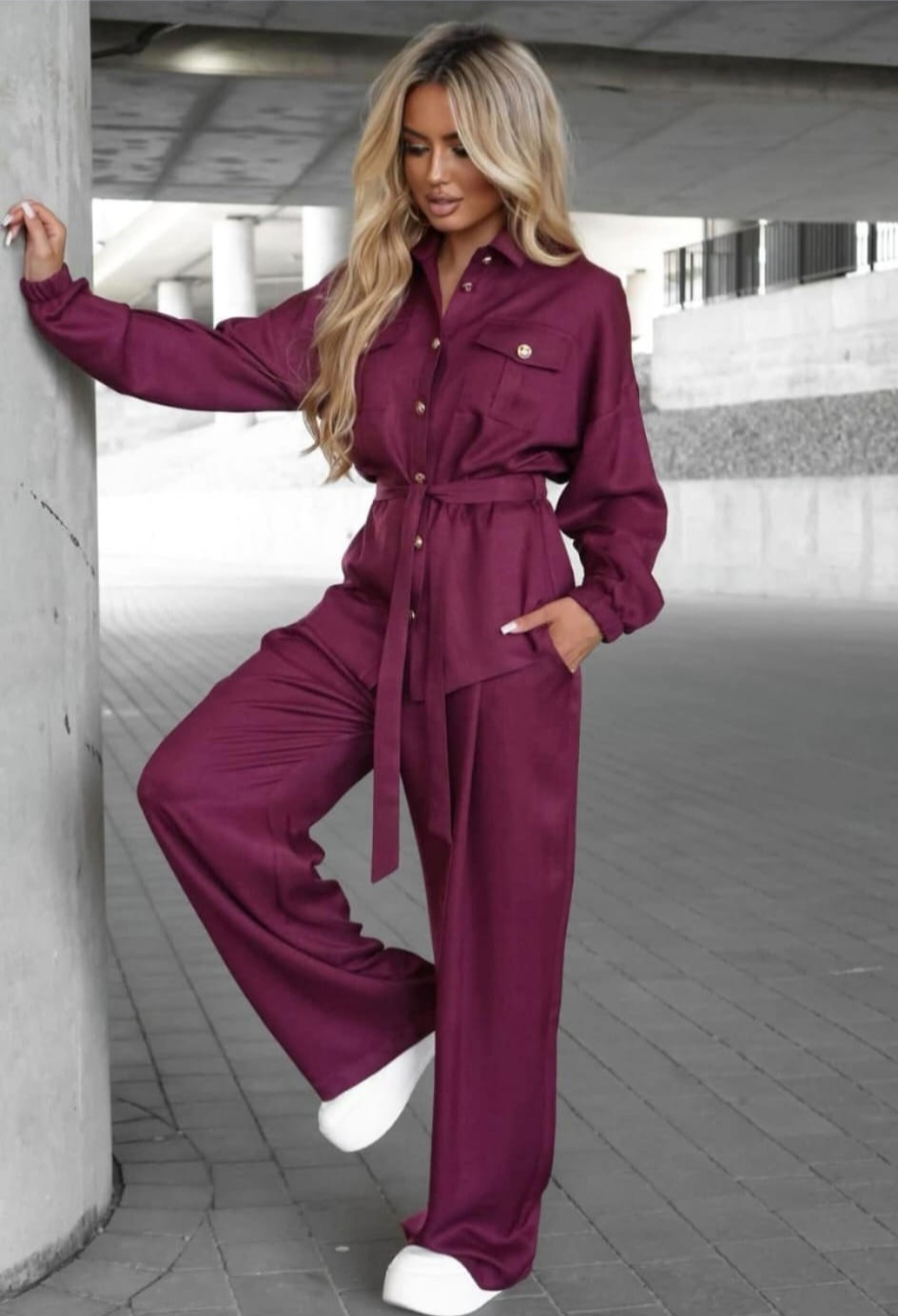 KOMPLET LA BLANCHE BORDO / R. 38/40