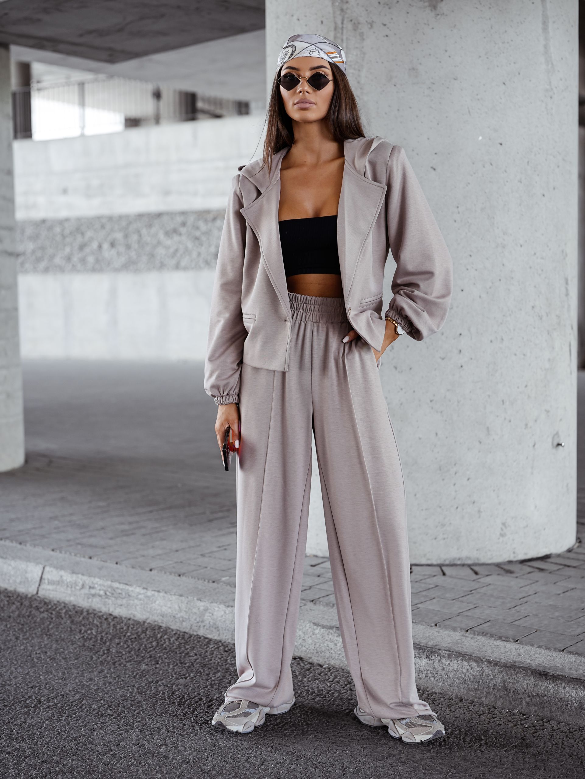 KOMPLET LIL GLAM BEŻ / R. UNIWERSALNY