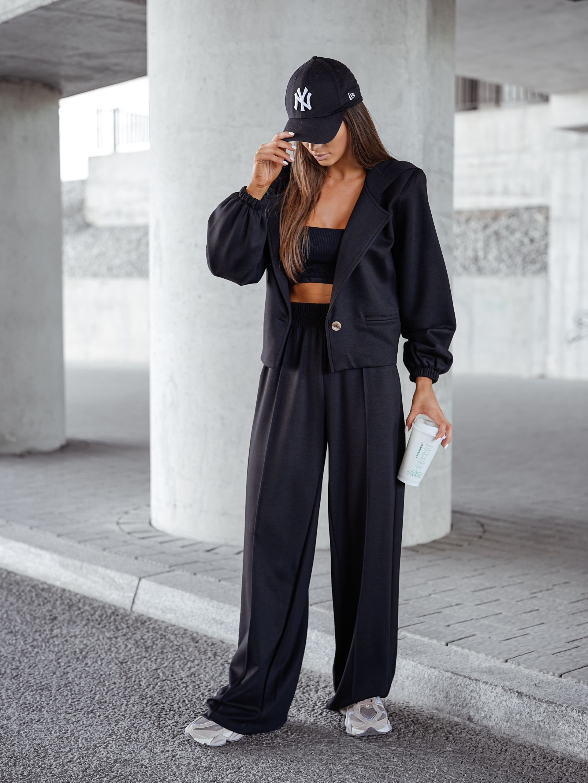 KOMPLET LIL GLAM CZARNY / R. UNIWERSALNY