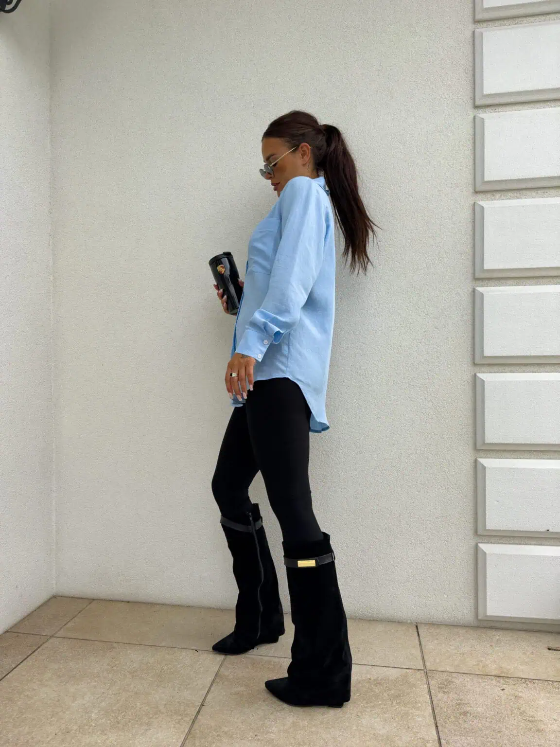 KOSZULA BY ME GOSSIP NIEBIESKA / R. L