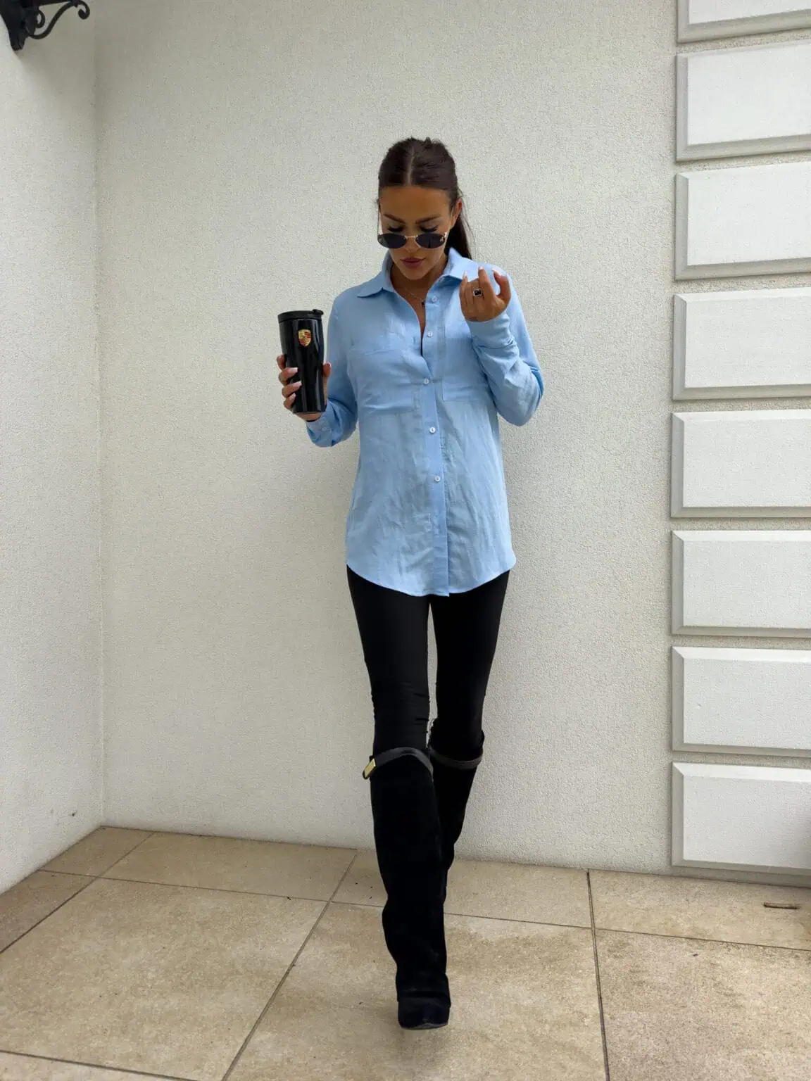 KOSZULA BY ME GOSSIP NIEBIESKA / R. L