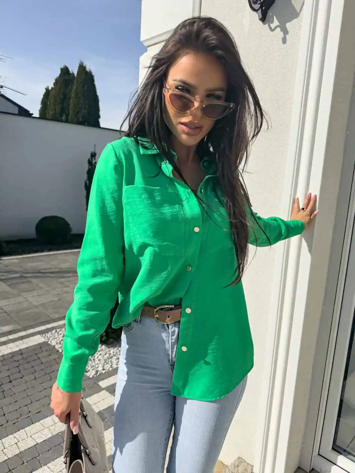 KOSZULA BY ME GOSSIP ZIELONA / R. M