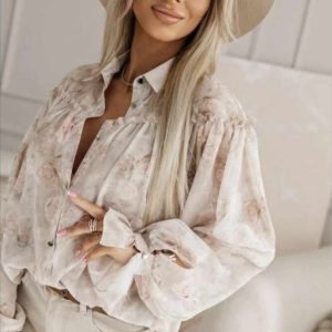 KOSZULA LA BLANCHE KWIATY / R. UNIWERSALNY