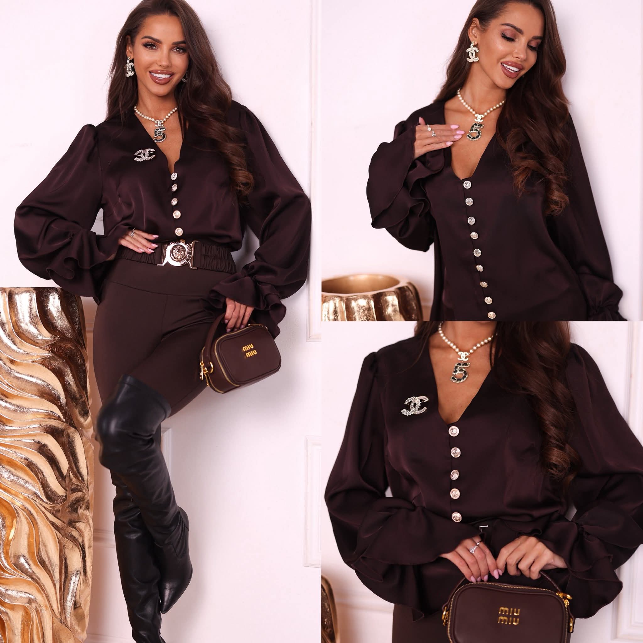 KOSZULA LA DIVA CZEKOLADA / R. S