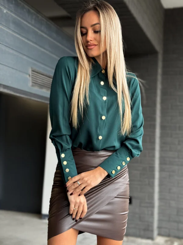 KOSZULA MARINA BUTELKOWA ZIELEŃ / R. L