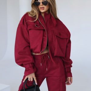 KURTKA BRANDENBURG BORDO/ R. M