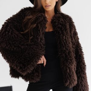 KURTKA BY O LA LA FUTRO BRĄZ / R. UNIWERSALNY