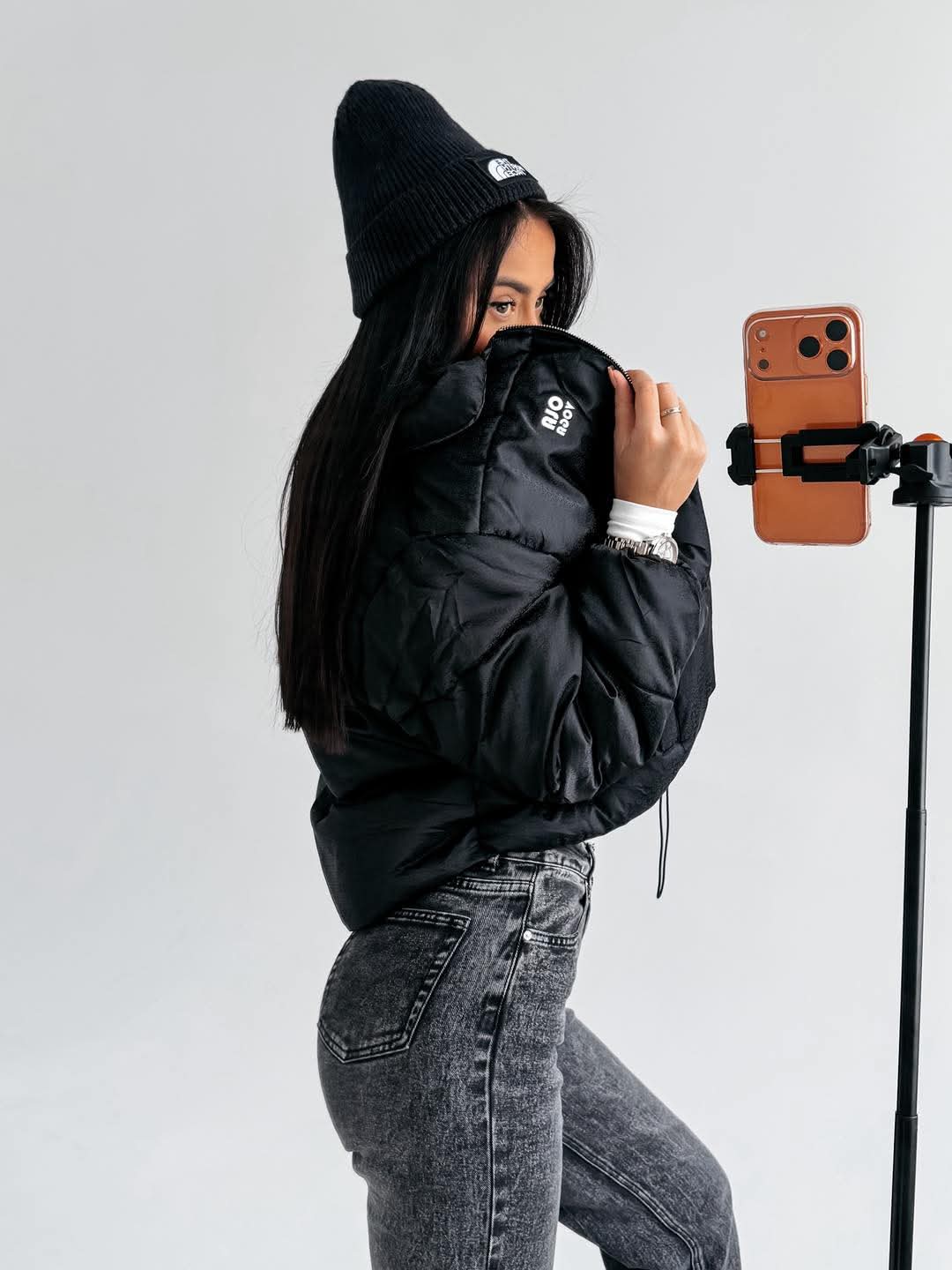 KURTKA OLAVOGA YUE CZARNA / R. L