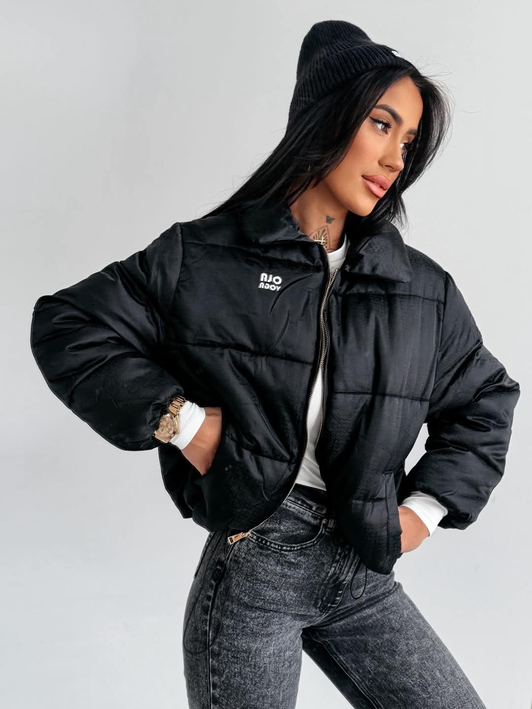 KURTKA OLAVOGA YUE CZARNA / R. M