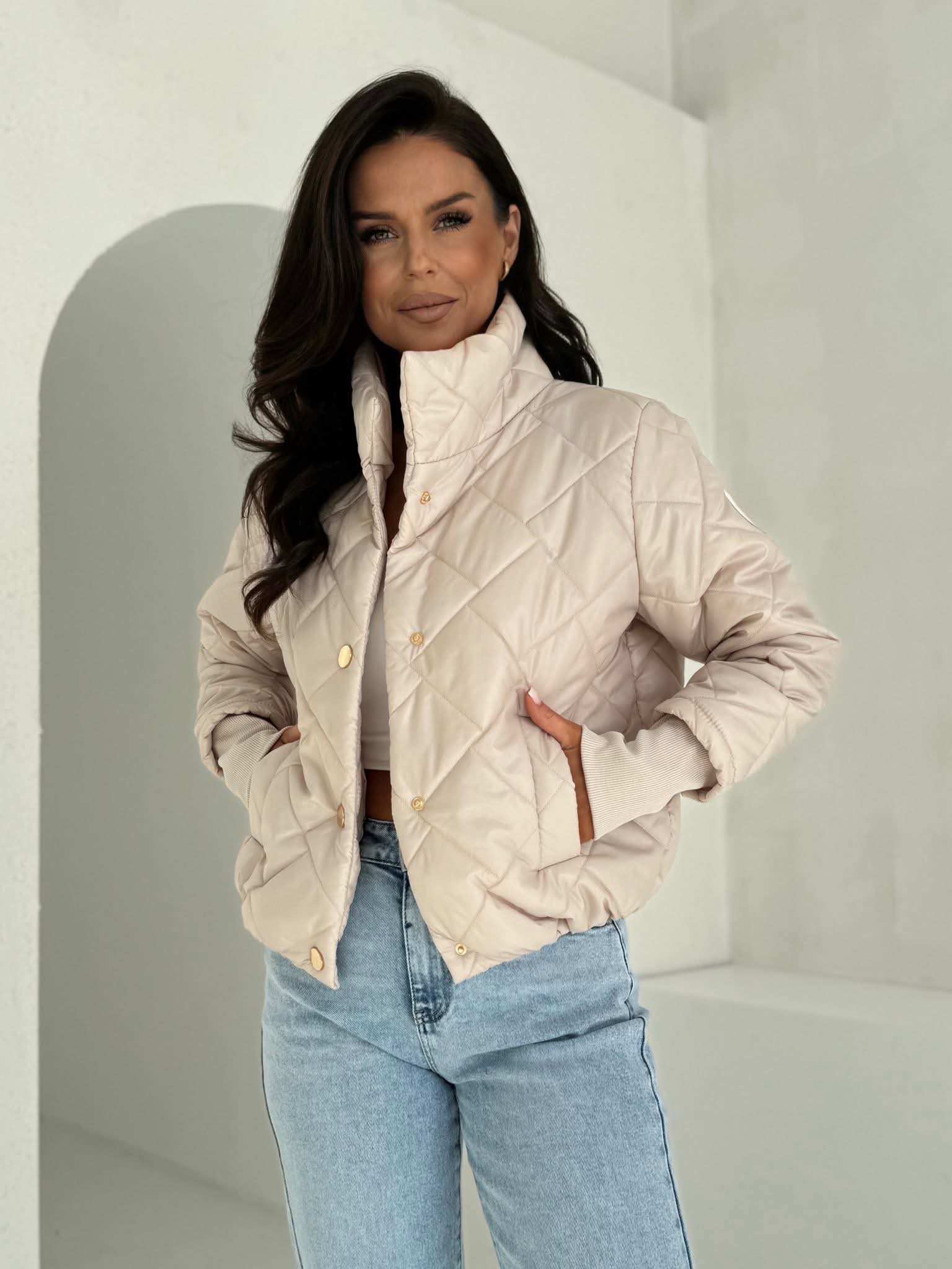 KURTKA POLWAR BEŻ / R. 38