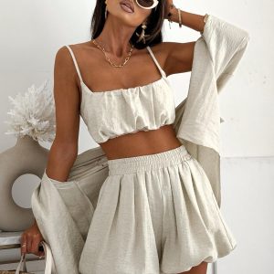 Komplet LIL GLAM BEŻ/ LIGHT MATCHA R. UNIWERSALNY