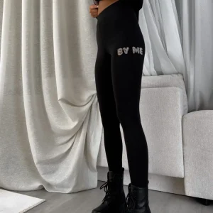 LEGGINSY BY ME CZARNE / R. L