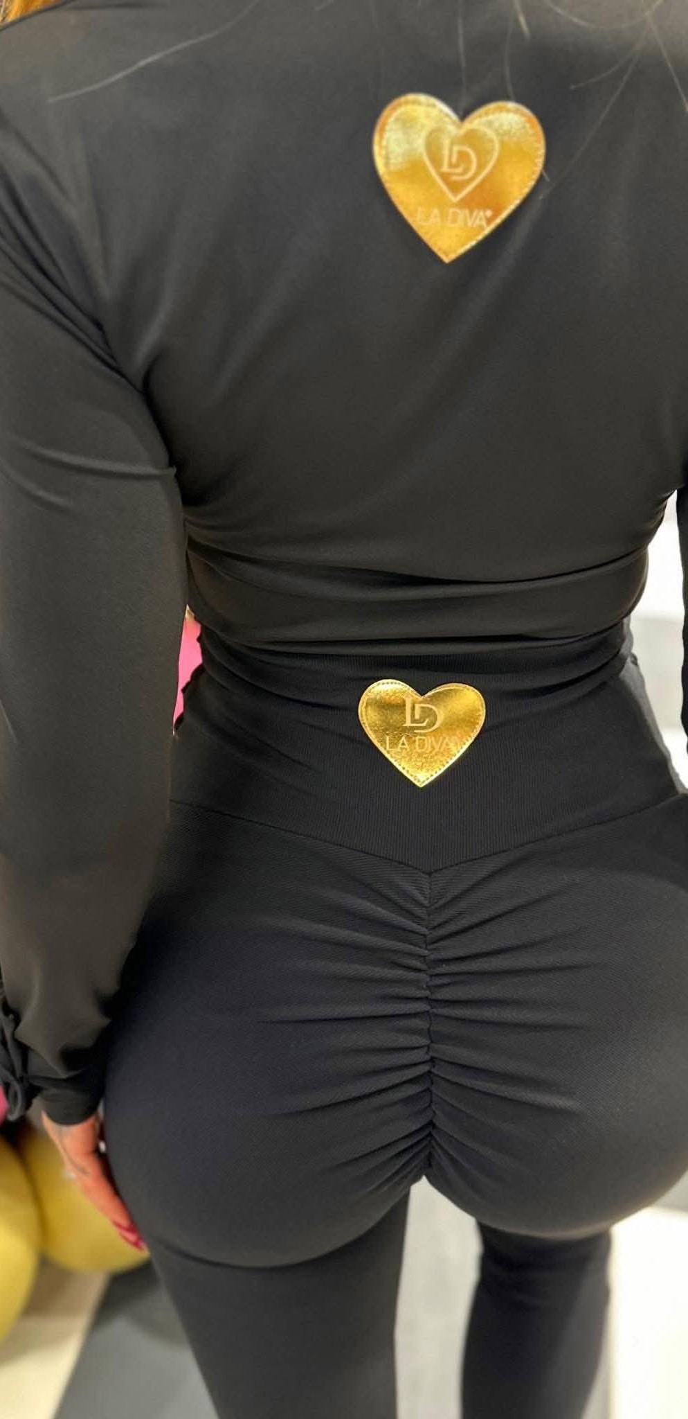 LEGGINSY LA DIVA CZARNE / R. UNIWERSALNY