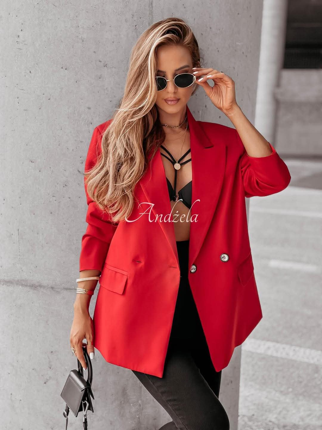 MARYNARKA LA BLANCHE CZERWONA / R. 40/42