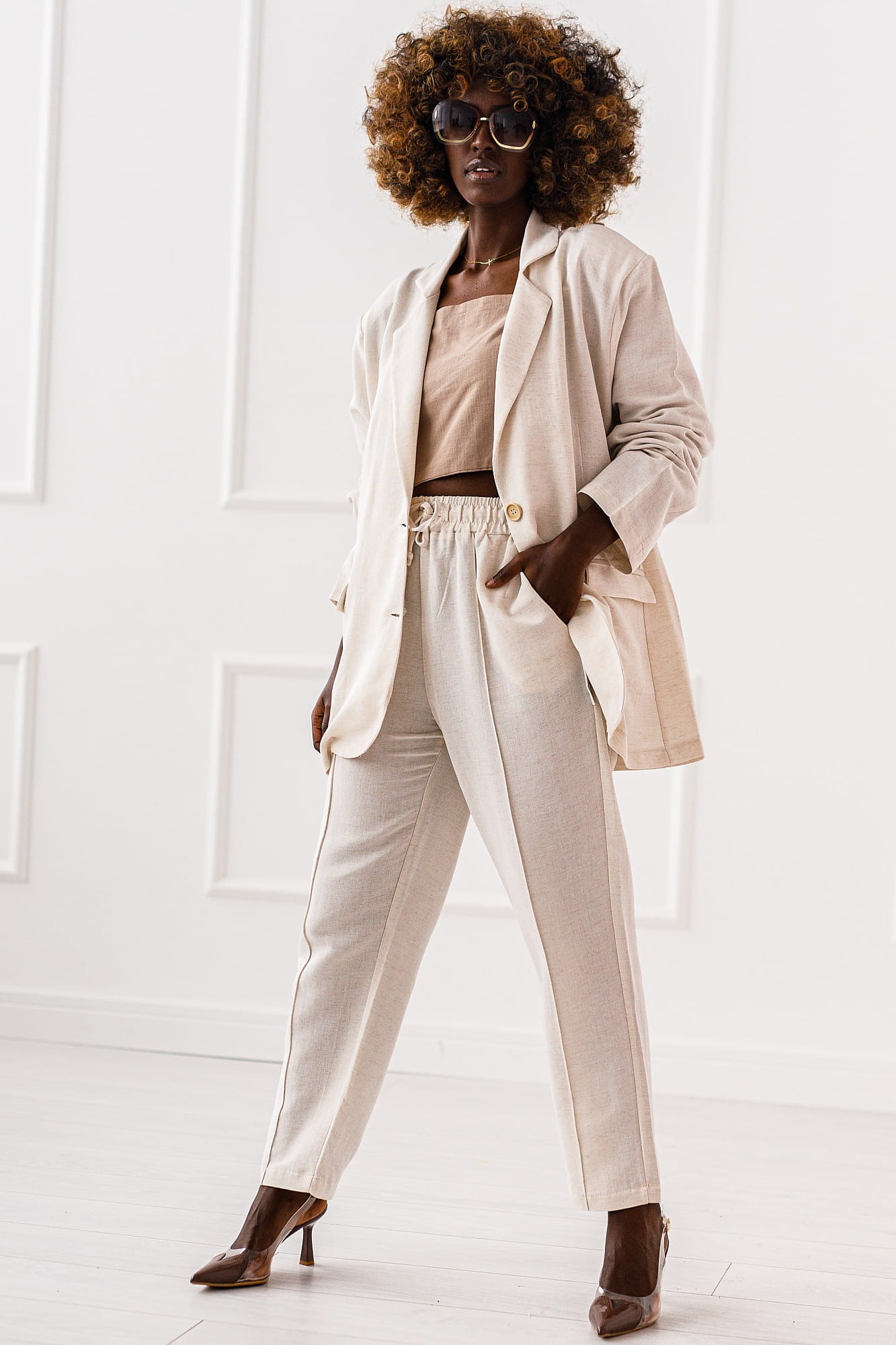 MARYNARKA MISS CITY BEŻ / R. UNI