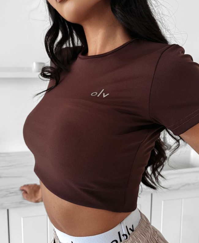 OLAVOGA T-SHIRT L DARK CHOCOLATE