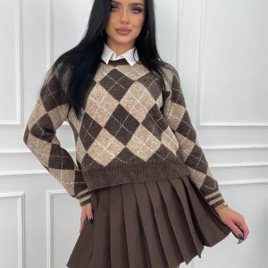 SPÓDNICA DESIGN BRĄZ / R. L