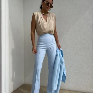 SPODNIE BY ME BŁEKITNE / R. L