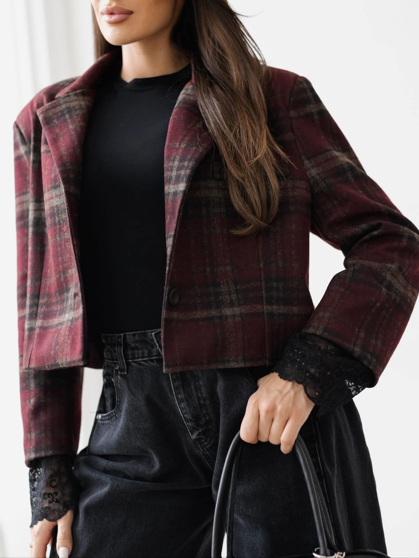 SPODNIE BY O LA LA JEANS BLACK / R. M