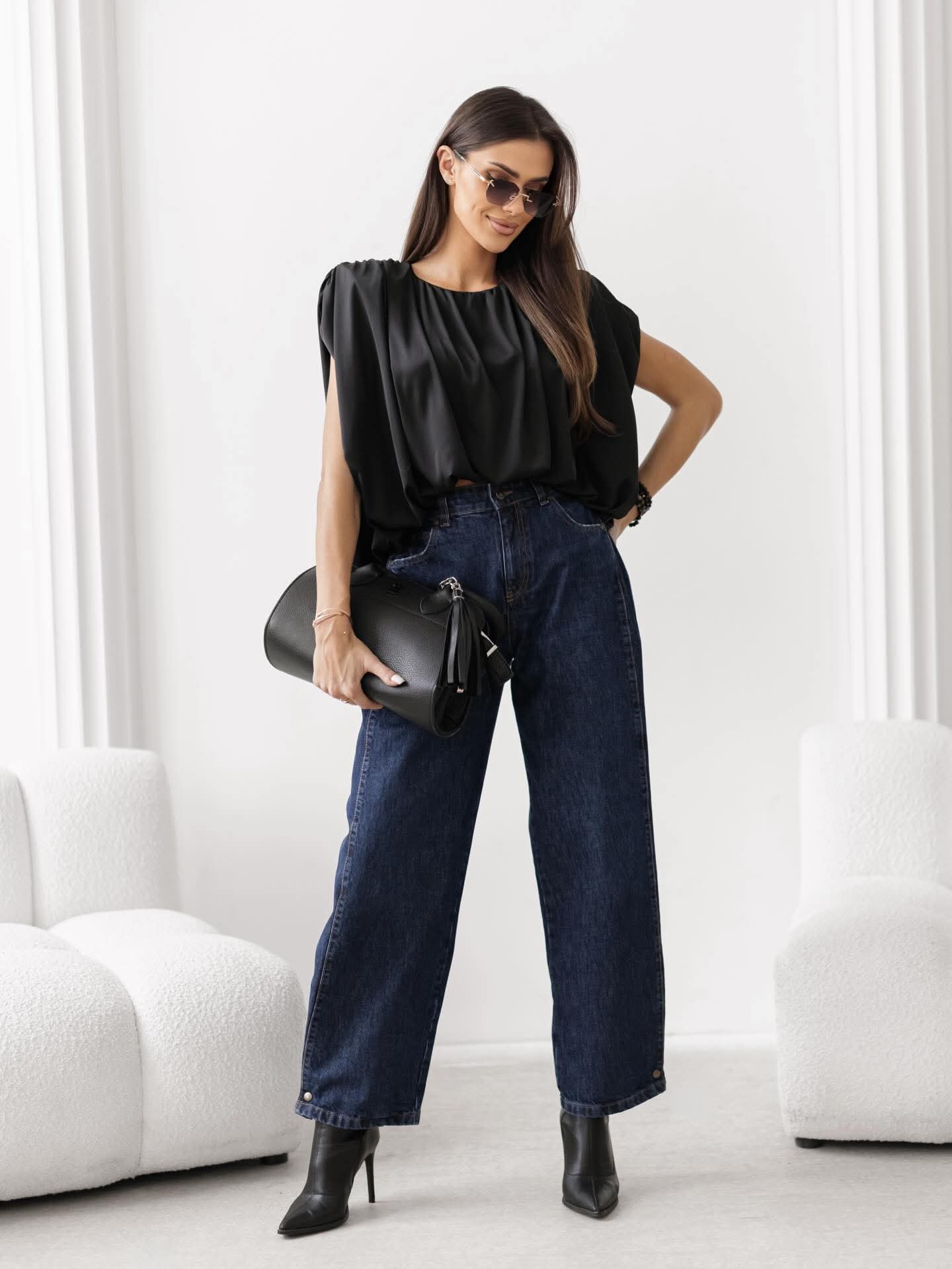 SPODNIE BY O LA LA JEANS BLUE / R. M