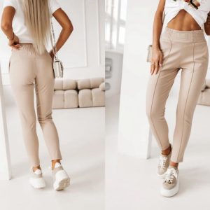 SPODNIE LA BLANCHE BEŻ / R. 40