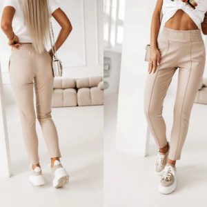 SPODNIE LA BLANCHE BEŻ / R. 42