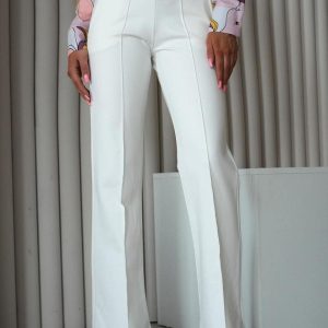 SPODNIE LA BLANCHE BIAŁE / R. 42