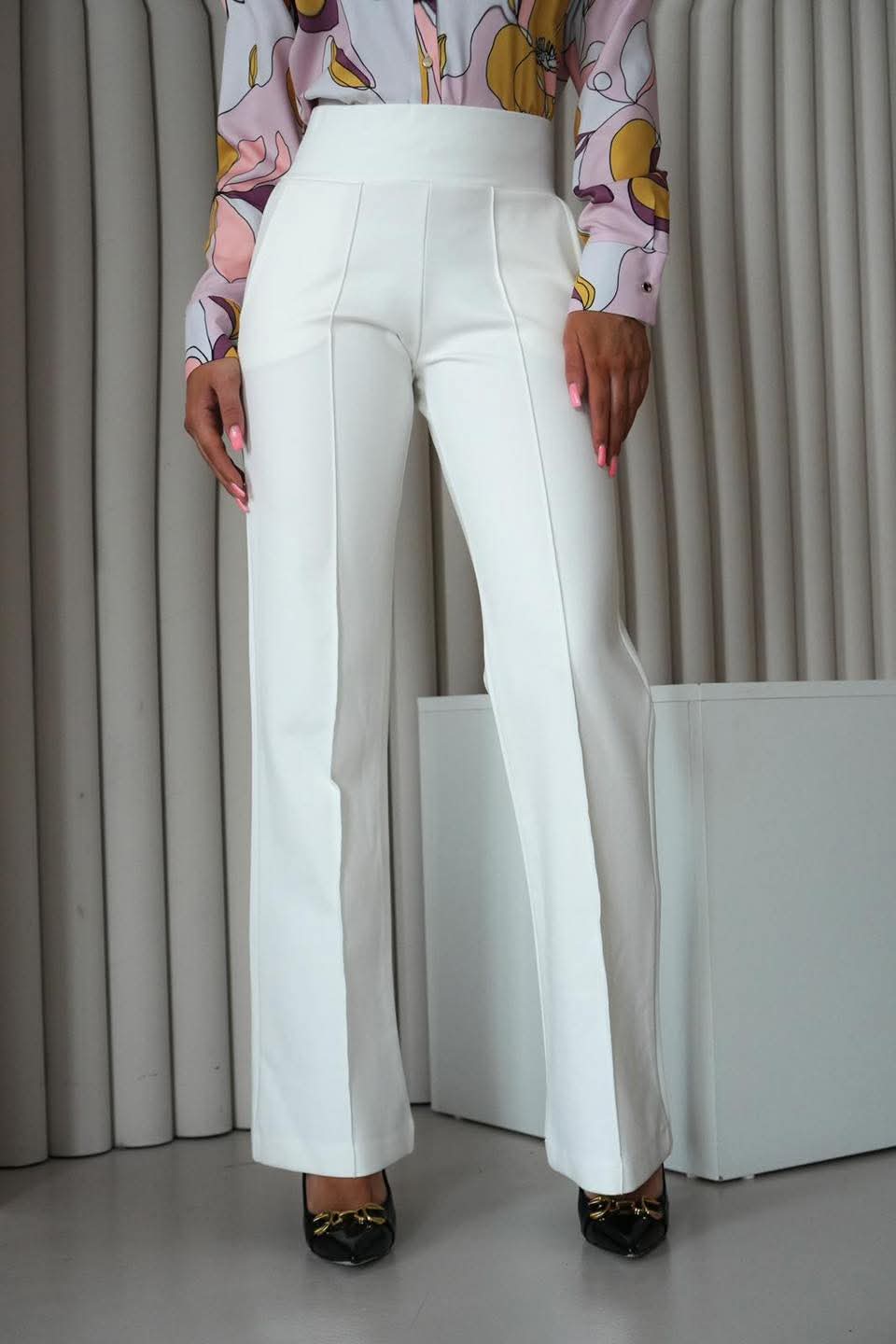 SPODNIE LA BLANCHE BIAŁE / R. 42