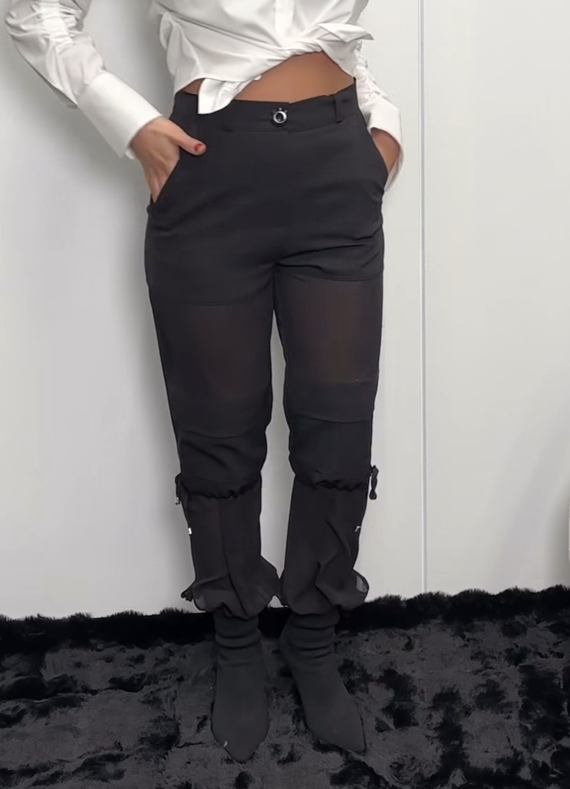 SPODNIE LA DIVA MIA CZARNE / R. 40