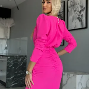 SUKIENKA MARINA CAROLINE NEON RÓŻ / R. XL