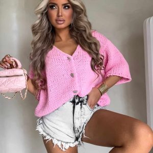 SWETER BY ME ROYAL RÓŻ / R. UNIWERSALNY