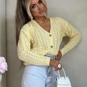 SWETER BY ME WOOD ŻÓŁTY PASTEL / R. UNIWERSALNY