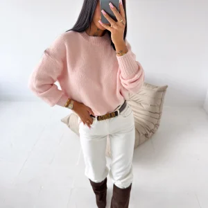 SWETER DAMSKI „FONSI” PALE PINK