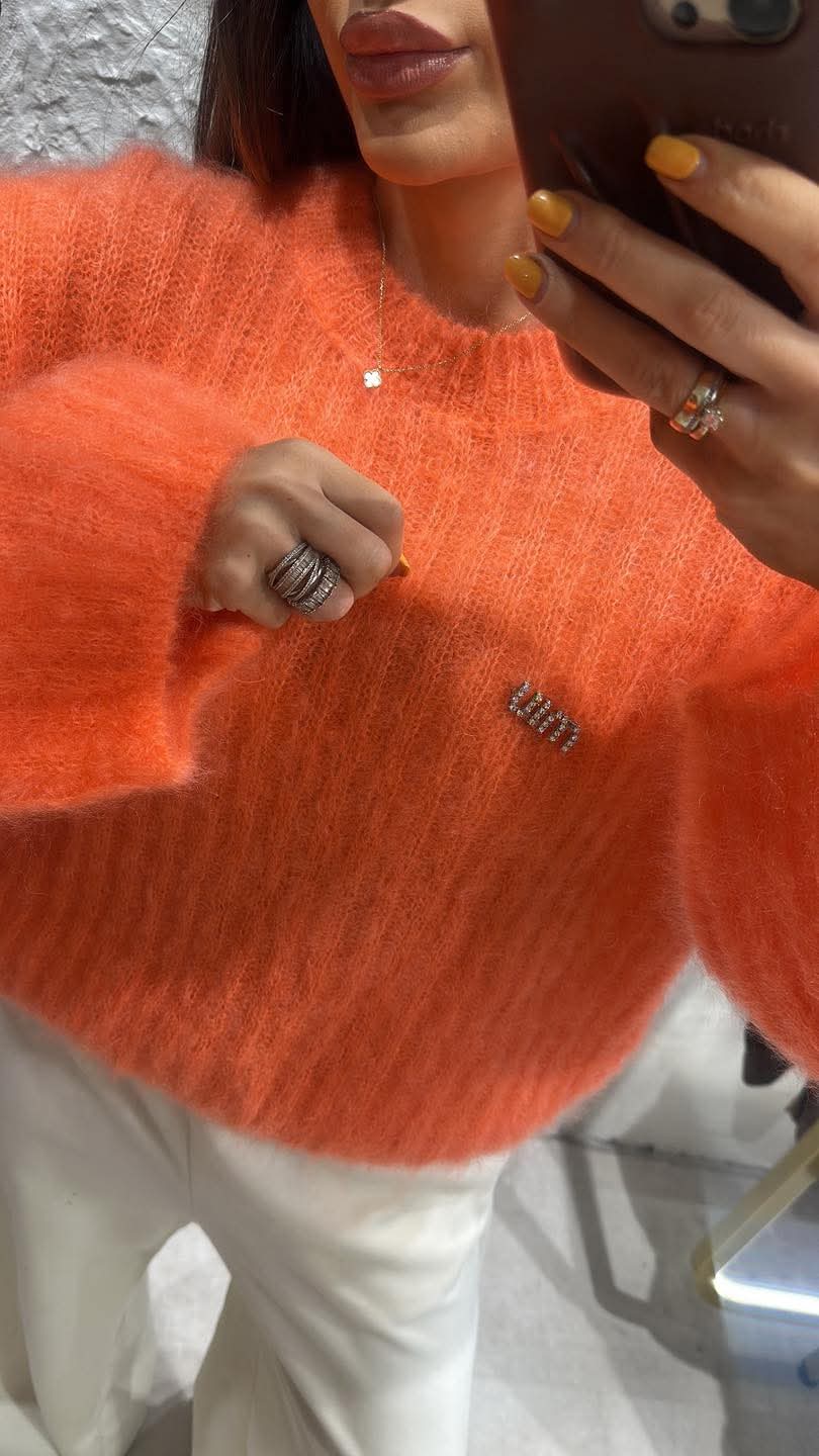 SWETER MYLALA POMARAŃCZOWY / R. UNIWERSALNY