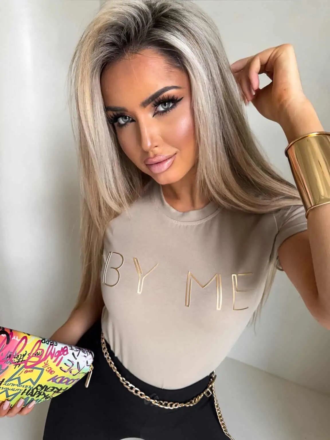 T-SHIRT BY ME CORI BEŻ / R. M