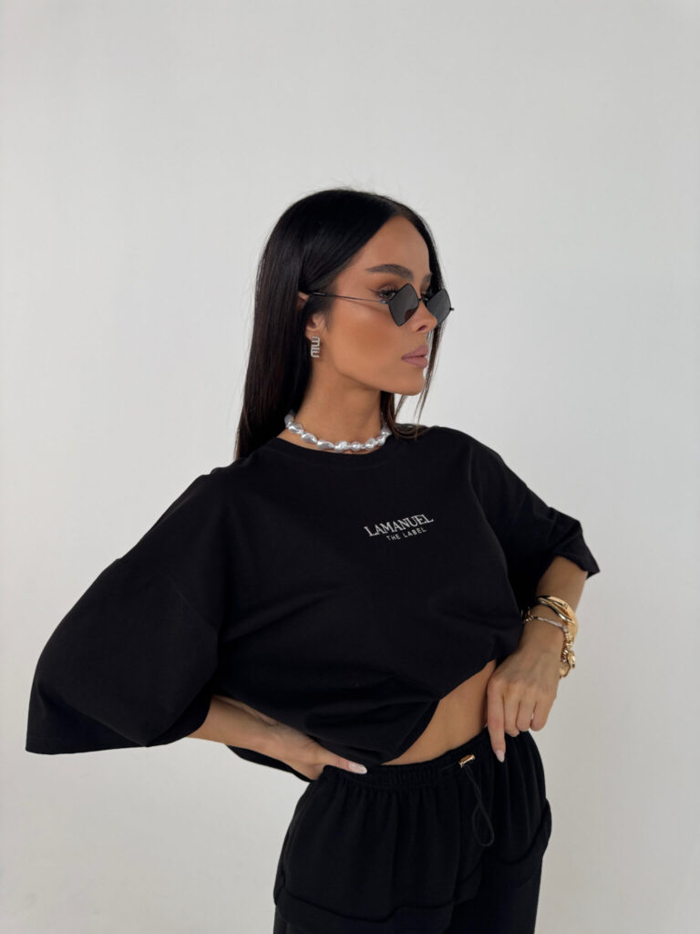 T-SHIRT LAMANUEL CZARNY / R. UNIWERSALNY