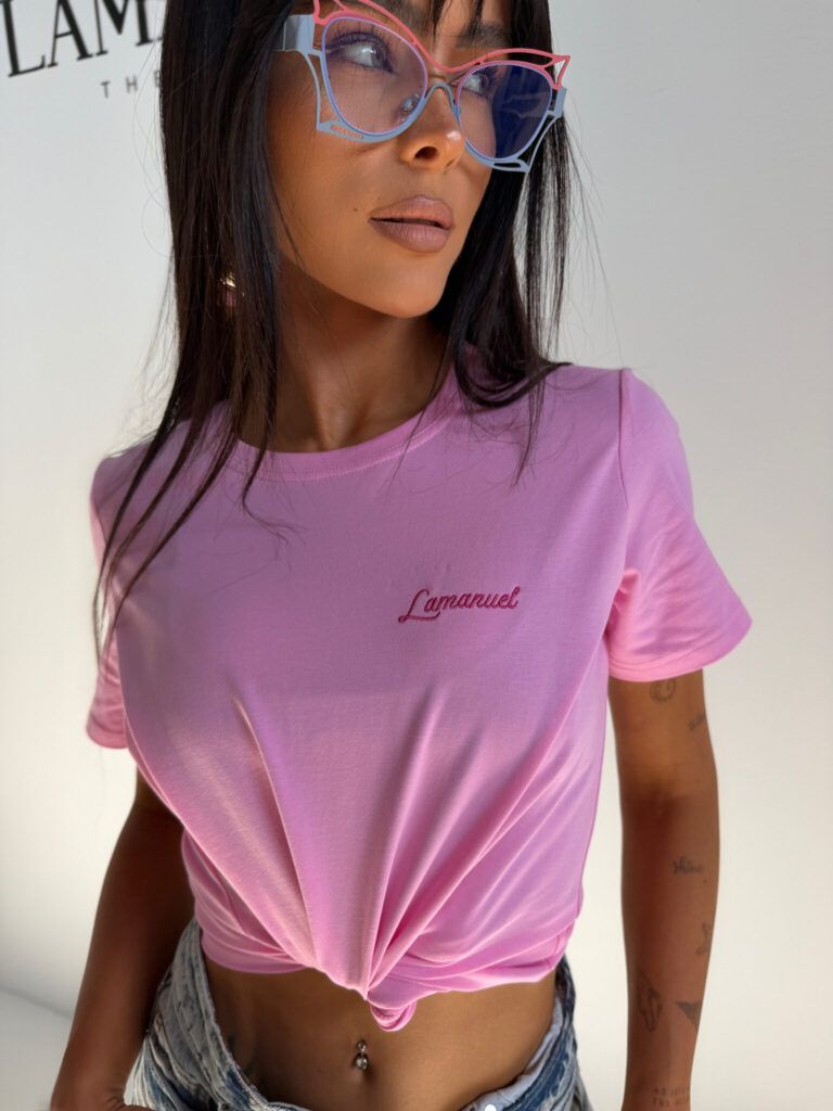 T-SHIRT LAMANUEL POSITIVE RÓŻ/ R. UNIWERSALNY