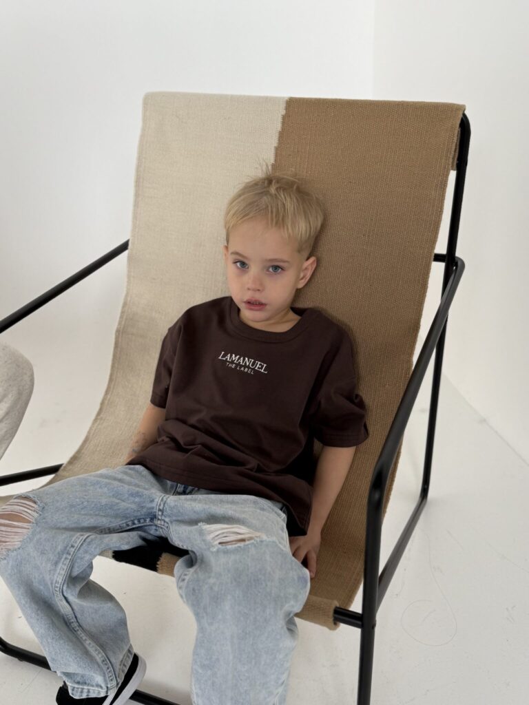 T-SHIRT LAMANUEL PURE CZEKOLADA / R. 134/140