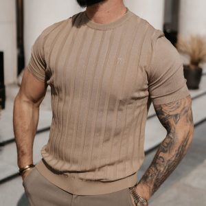 T-SHIRT MĘSKI XAE BEIGE