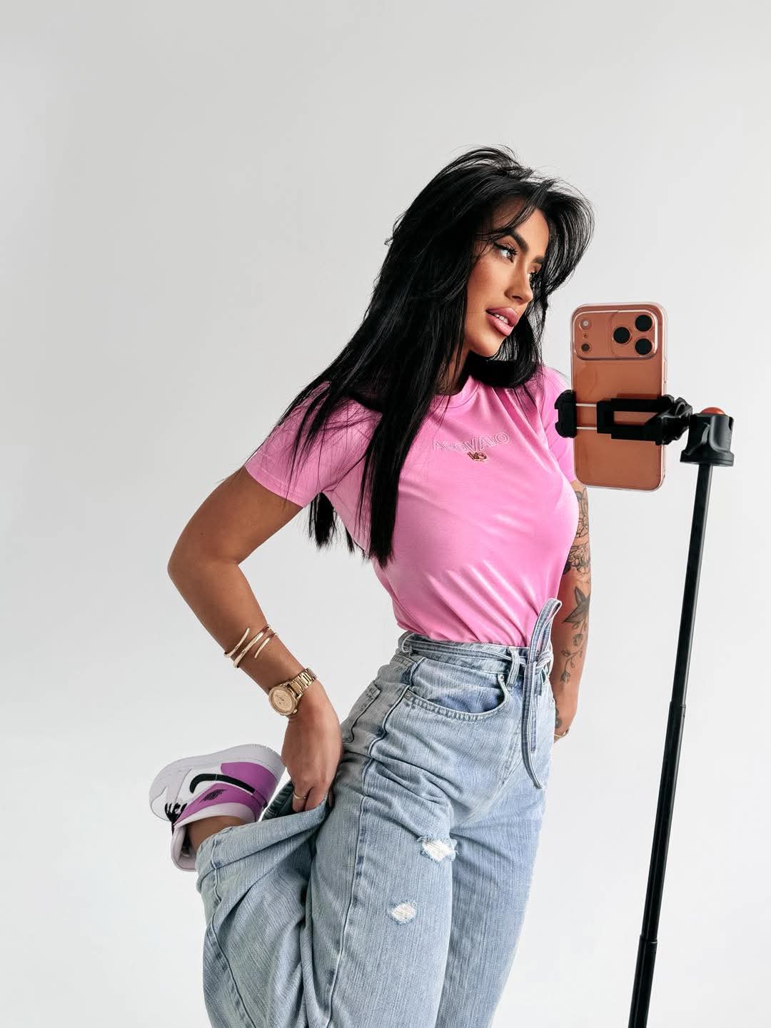 T-SHIRT OLAVOGA SIENA PINK / R. M