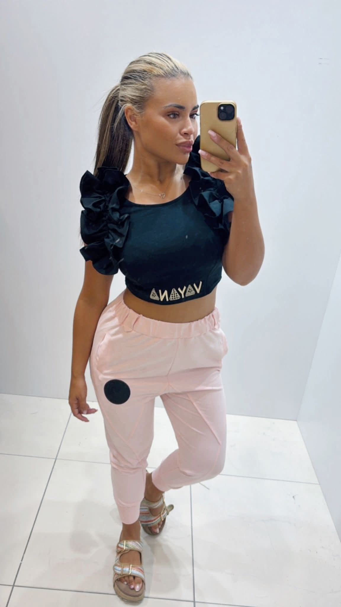 VAYANA TOP CZARNY / R. M/L